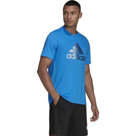 Koszulka sportowa męska - adidas D2M LOGO TEE - 4