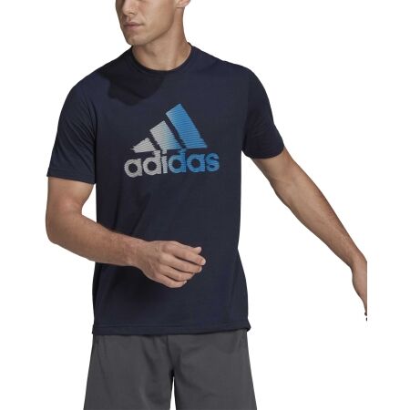 Koszulka sportowa męska - adidas D2M LOGO TEE - 2