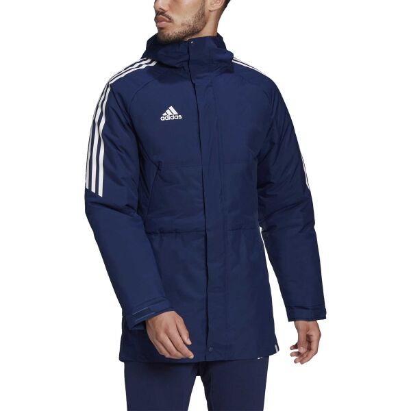 Adidas CON22 STAD PAR Мъжко футболно яке, синьо, Veľkosť XL