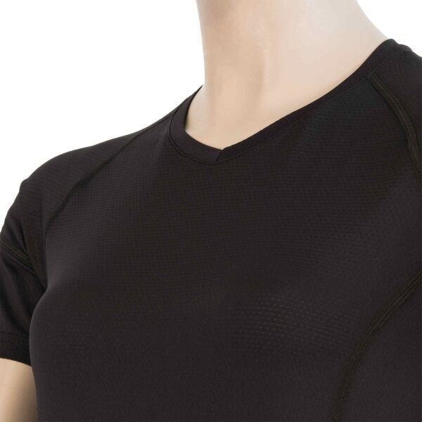 Sensor COOLMAX TECH Дамска функционална тениска, черно, Veľkosť S