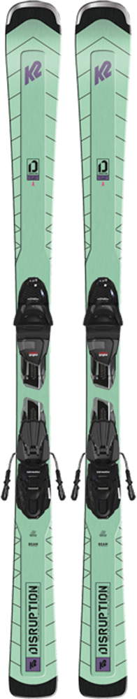 Women’s all-mountain skis with binding