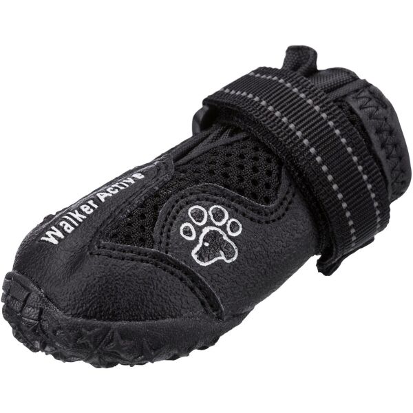 TRIXIE WALKER ACTIVE S-M 2PCS Обувки за кучета, черно, Veľkosť S-M