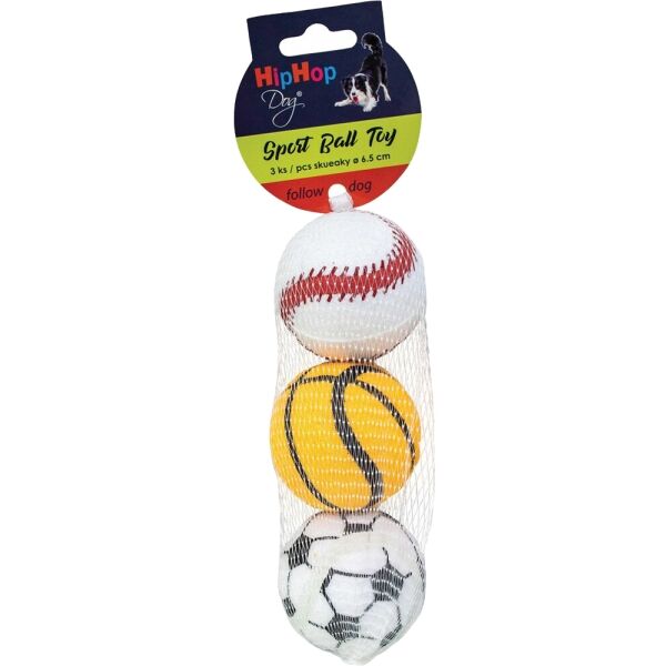 HIPHOP WHISTLING BALLS SET 6,5 CM Комплект пискащи топчета, микс, Veľkosť Os
