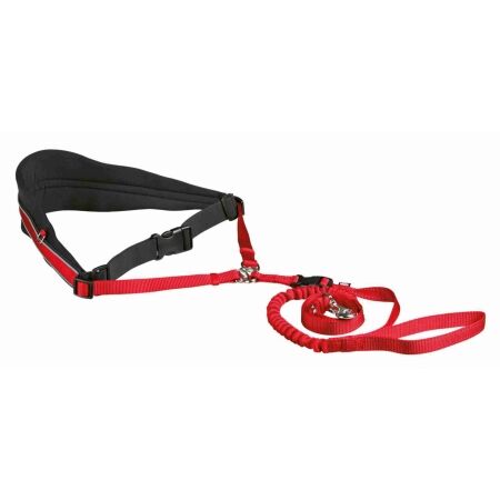 Running belt with a leash