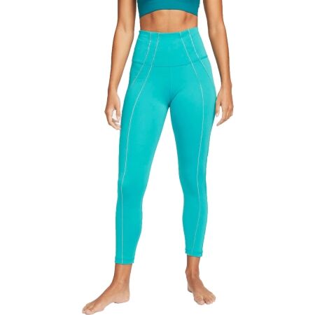 Women's yoga leggings - Nike NY DF 7/8 TGT LUREX W - 1