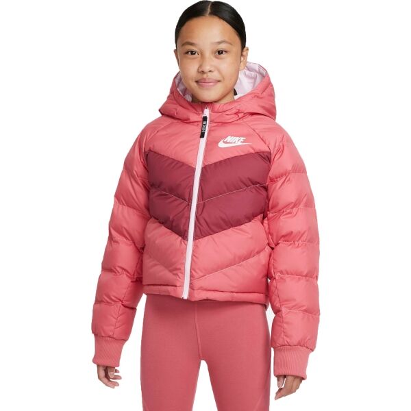 Nike NSW SYNFL HD JKT G Lány kabát, rózsaszín, méret XL