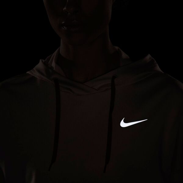 Nike TF PACER HOODIE W Sport Sweatshirt Für Damen, Lachsfarben, Größe S