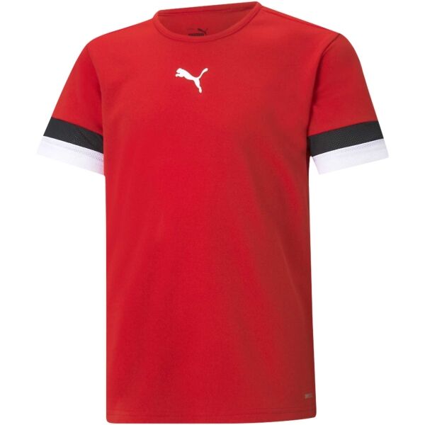 Puma TEAMRISE JERSEY JR Детска тениска, червено, размер