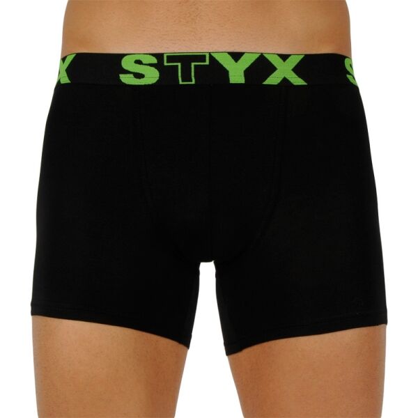 Styx MEN'S BOXERS LONG SPORTS RUBBER Férfi boxeralsó, fekete, méret XL