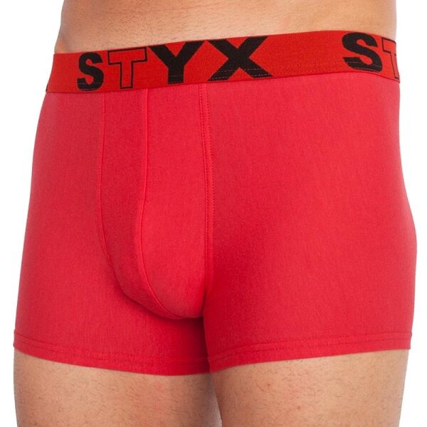 Styx MEN'S BOXERS SPORTS RUBBER Boxershorts, Rot, Größe S