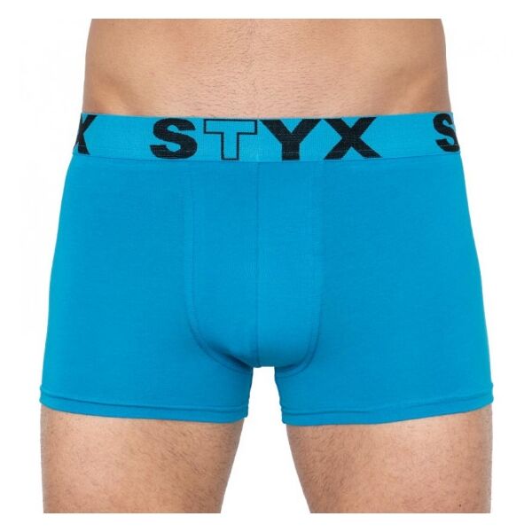 Styx MEN'S BOXERS SPORTS RUBBER Boxershorts, Blau, Größe S