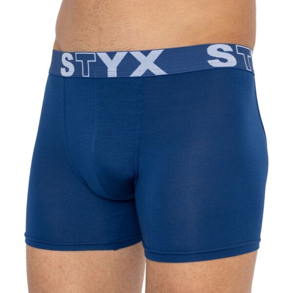 Styx MEN'S BOXERS LONG SPORTS RUBBER Boxershorts, Blau, Größe XXL