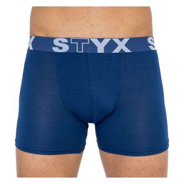 Styx MEN'S BOXERS LONG SPORTS RUBBER Férfi boxeralsó, kék, méret S