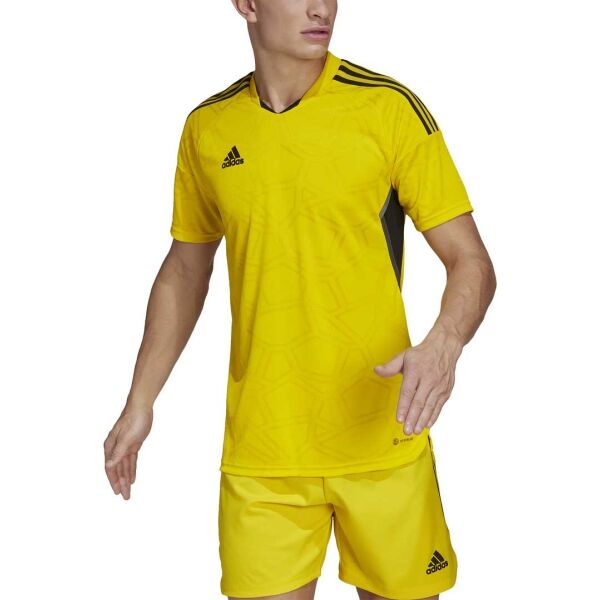 Adidas CON22 MD JSY Мъжка футболна фланелка, жълто, Veľkosť M