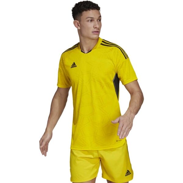 Adidas CON22 MD JSY Мъжка футболна фланелка, жълто, Veľkosť M