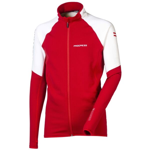 PROGRESS TS AUSTRIA Férfi pulóver sportoláshoz, piros, méret XL