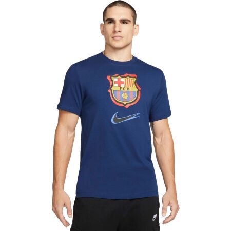 Nike FCB M NK CREST 92TRAP TEE - Pánské fotbalové tričko