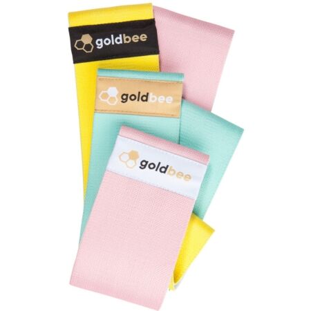 GOLDBEE BEEBOOTY 3PACK PINK, GREEN, YELLOW - Resistance band set