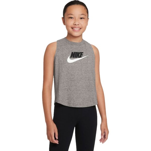 Nike NSW TANK JERSEY Lány ujjatlan felső, szürke, méret XS