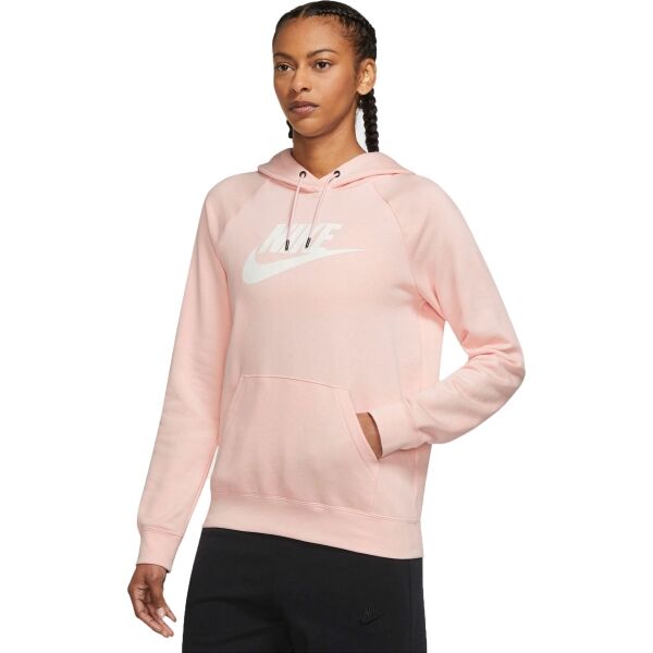 Nike WOMENS FLEECE PULLOVER HOODIE Дамски суитшърт, розово, размер