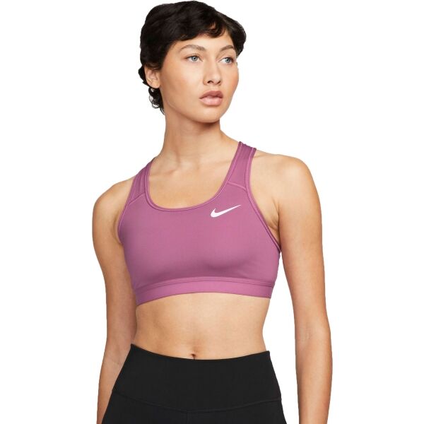 Nike SWOOSH BAND BRA NON PAD Дамско спортно бюстие, лилаво, Veľkosť XL