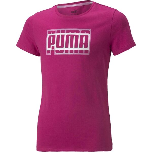 Puma ALPHA TEE G Тениска за момичета, розово, размер