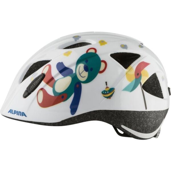 Alpina Sports XIMO Kinder Fahrradhelm, Weiß, Größe (47 - 51)