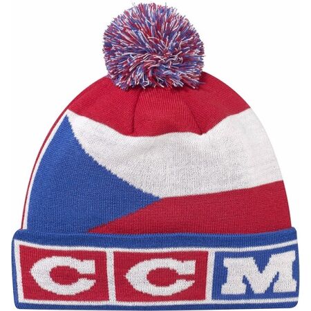 CCM FLAG POM KNIT TEAM CZECH - Zimná čiapka