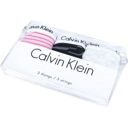 Dámské kalhotky - Calvin Klein 3PK THONG - 11