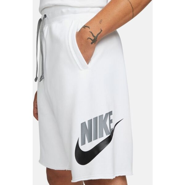 Nike NSW SPE FT ALUMNI SHORT M Herrenshorts, Weiß, Größe XL