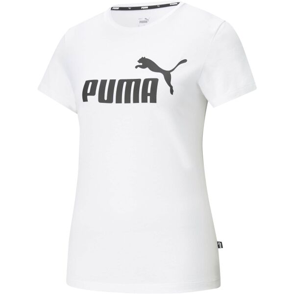 Puma ESS LOGO TEE Дамска тениска, бяло, Veľkosť XS