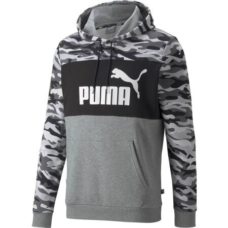 Men’s sports sweatshirt - Puma ESS+ CAMO HOODIE TR - 1