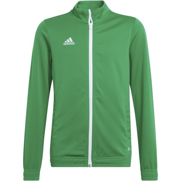 adidas ENT22 TK JKTY Junior futball pulóver, zöld, méret 140
