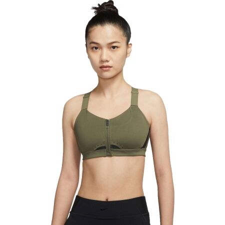 Nike NK DF ALPHAS HS FRONT ZIP B - Women's sports bra