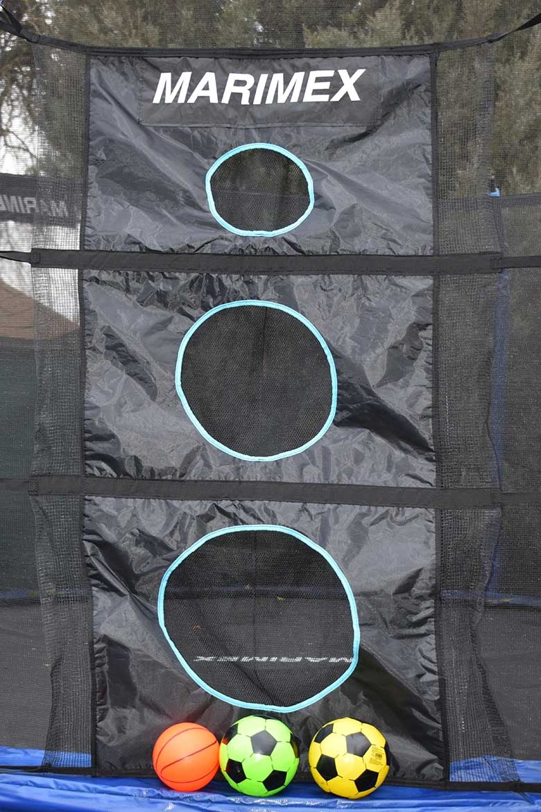 Target for a trampoline