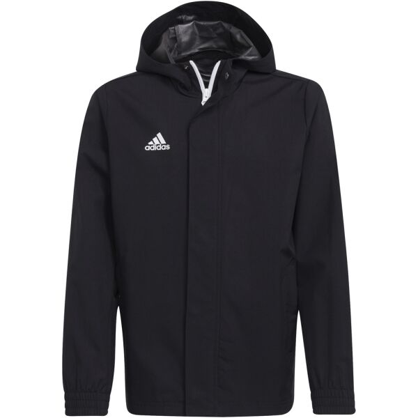 adidas ENT22 AW JKTY Junior futball kabát, fekete, méret 152