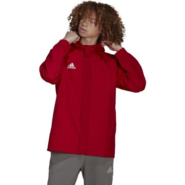 Adidas ENT22 AW JKT Herren Fußballjacke, Rot, Größe XL