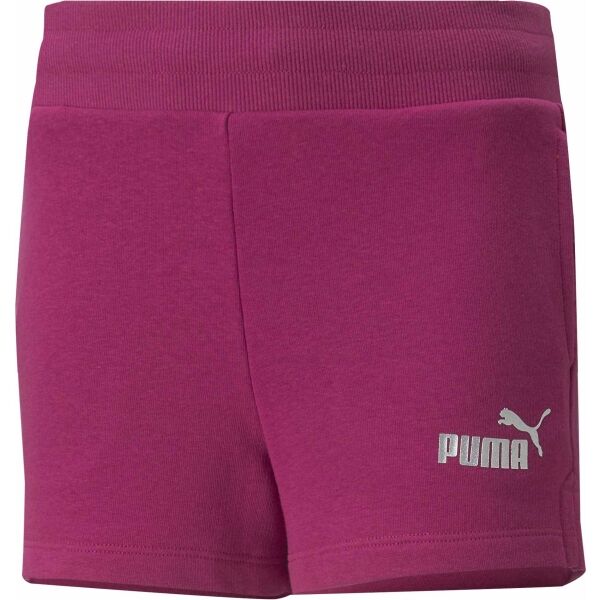 Puma ESS+SHORTS TR G Къси панталони за момичета, винен, veľkosť 152