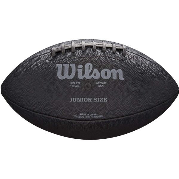 Wilson NFL JET BLACK JR Юношеска топка за американски футбол, черно, Veľkosť Os