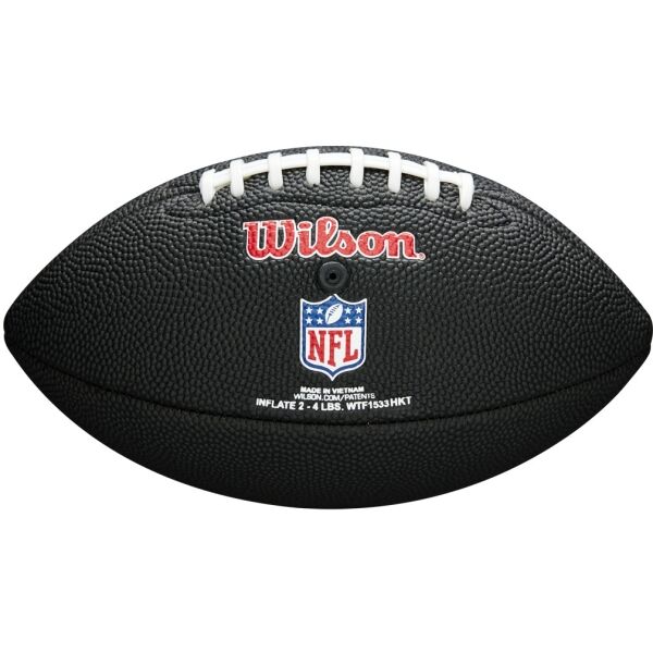 Wilson MINI NFL TEAM SOFT TOUCH FB BL AT American Football, Schwarz, Größe Os