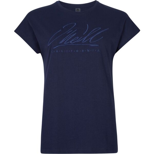O'Neill SCRIPT T-SHIRT Дамска тениска, тъмносин, размер