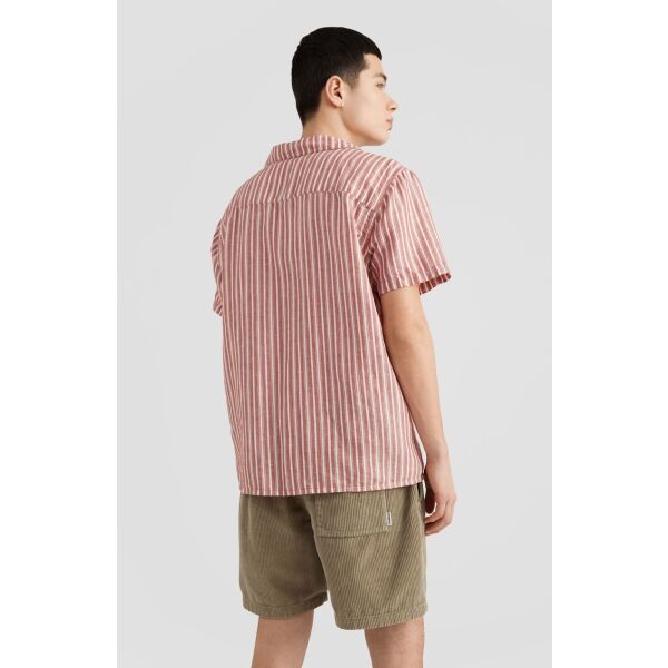 O'Neill BEACH SHIRT Herrenhemd Mit Kurzen Ärmeln, Rot, Größe XL
