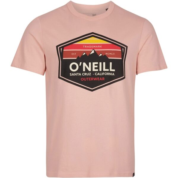 O'Neill MTN HORIZON T-SHIRT Férfi póló, rózsaszín, méret S