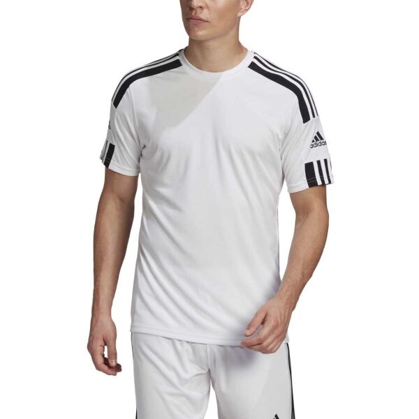 Adidas SQUAD 21 JSY SS Мъжка футболна фланелка, бяло, Veľkosť XL