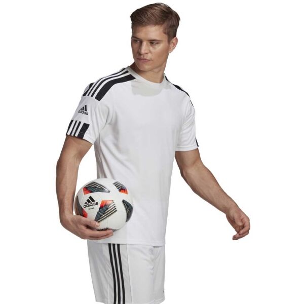 Adidas SQUAD 21 JSY SS Мъжка футболна фланелка, бяло, Veľkosť XL