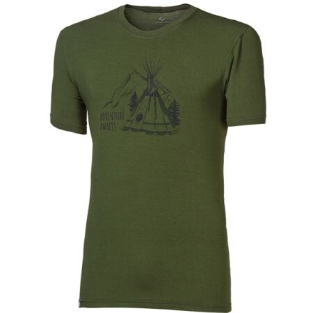 PROGRESS PIONEER TEEPEE - Pánske tričko s bambusom
