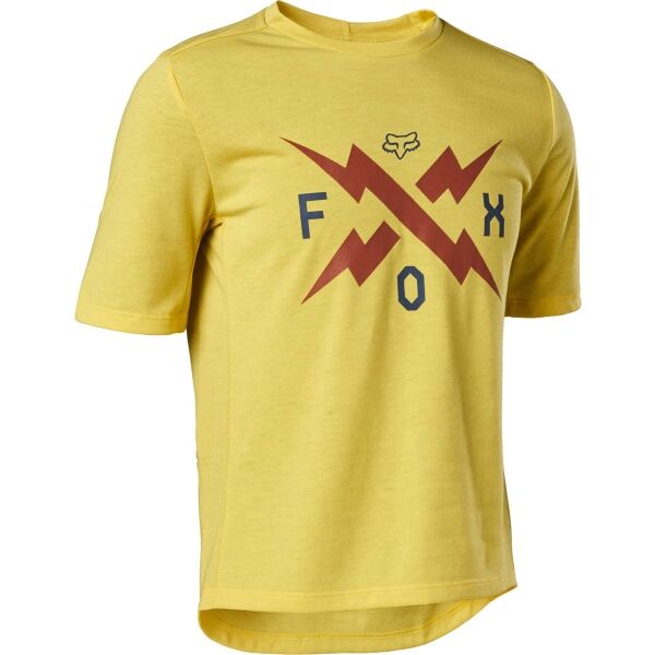 Fox RANGER DR SS YTH Gyerek kerékpáros póló, sárga, méret S