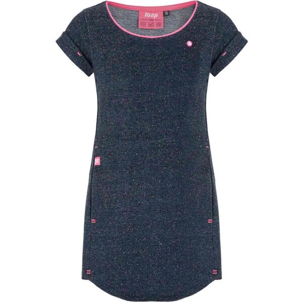 Loap EDAPP Lány ruha, sötétkék, méret 112-116