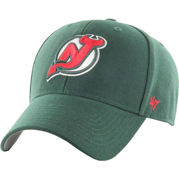 47 Brand Men's Black New Jersey Devils Team Franchise Fitted Hat