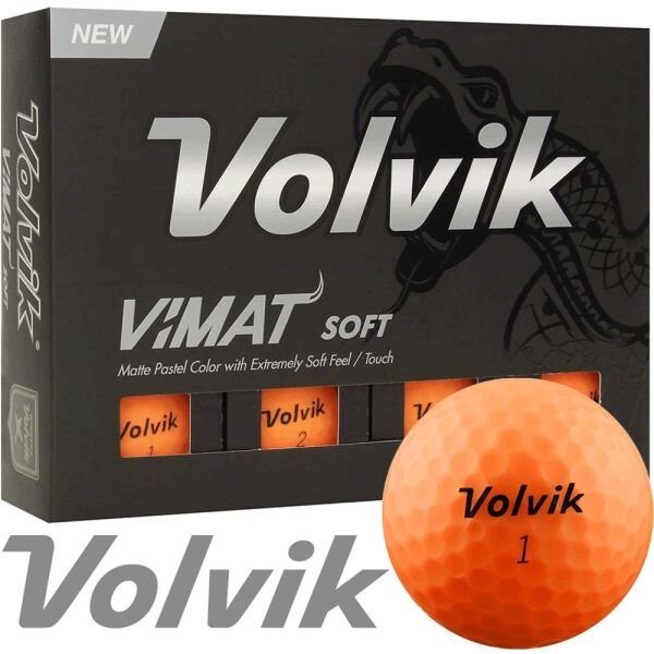 VOLVIK VIMAT 12 Ks Топчета за голф, цвят сьомга, Veľkosť Os
